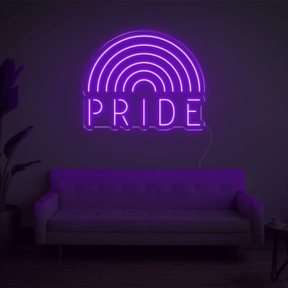 White Rainbow Pride Led Neon Sign For Indoor Lgbtq Decor | Shineneon