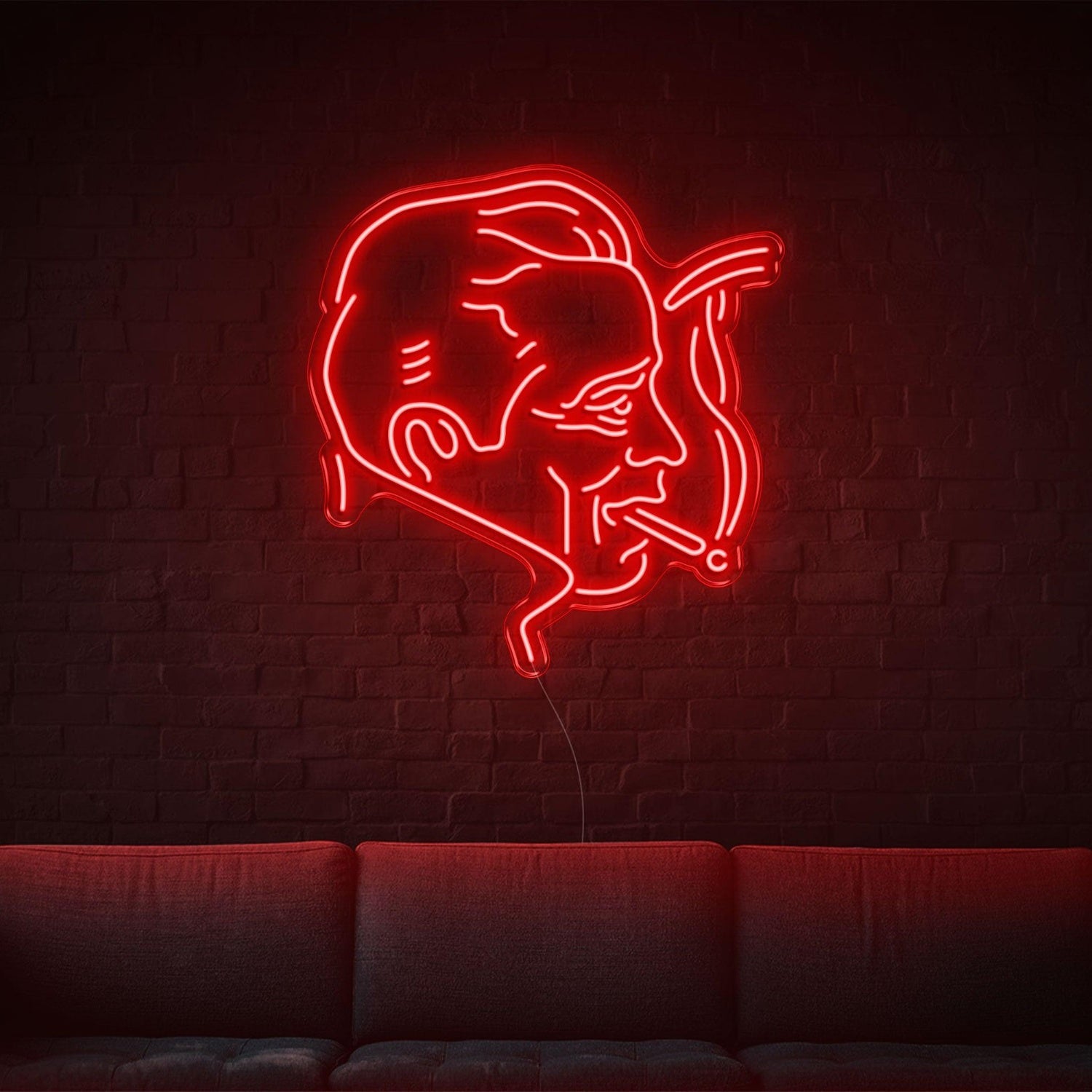 White Retro Man Silhouette Led Neon Sign For Modern Home Bar Decor | Shineneon