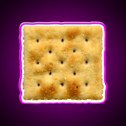 White Saltine Soda Cracker Snack Food Led Neon Sign Rgb Color - Shineneon