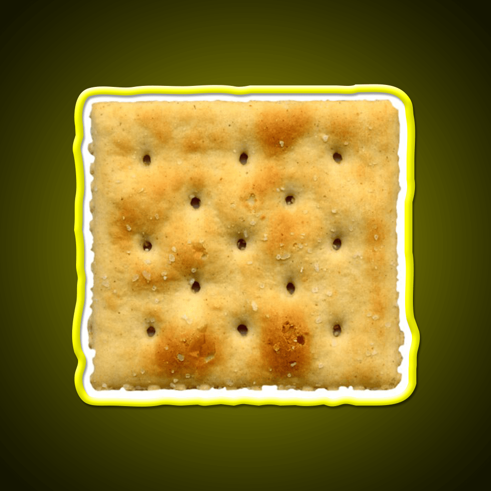 White Saltine Soda Cracker Snack Food Led Neon Sign Rgb Color - Shineneon