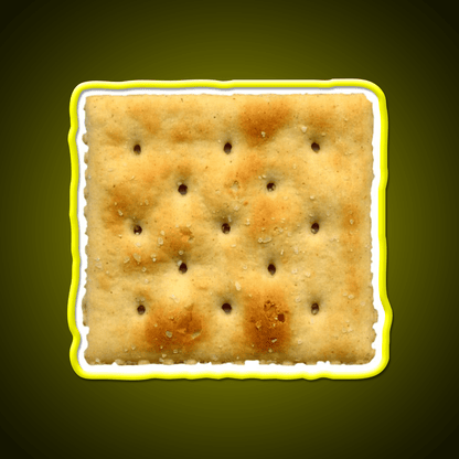 White Saltine Soda Cracker Snack Food Led Neon Sign Rgb Color - Shineneon