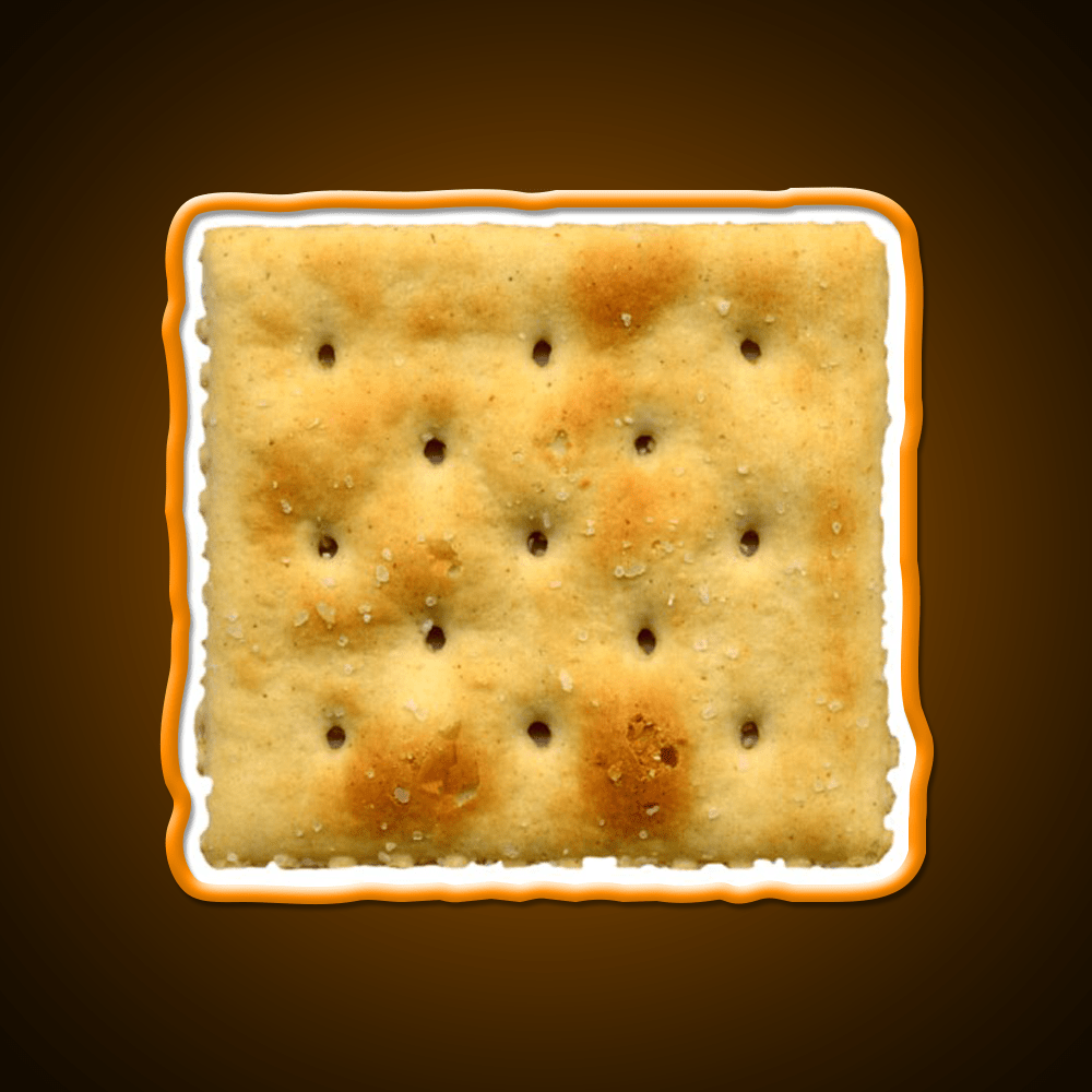 White Saltine Soda Cracker Snack Food Led Neon Sign Rgb Color - Shineneon
