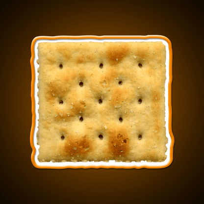 White Saltine Soda Cracker Snack Food Led Neon Sign Rgb Color - Shineneon