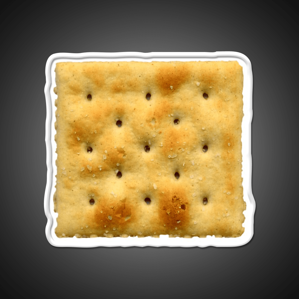 White Saltine Soda Cracker Snack Food Led Neon Sign Rgb Color - Shineneon