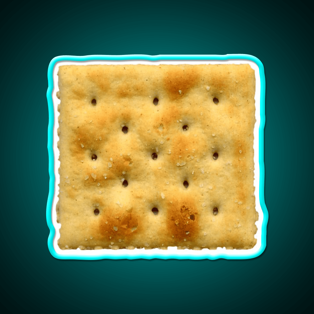 White Saltine Soda Cracker Snack Food Led Neon Sign Rgb Color - Shineneon