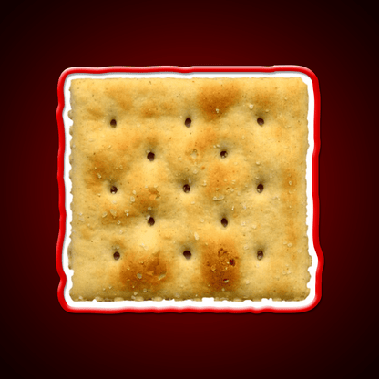 White Saltine Soda Cracker Snack Food Led Neon Sign Rgb Color - Shineneon