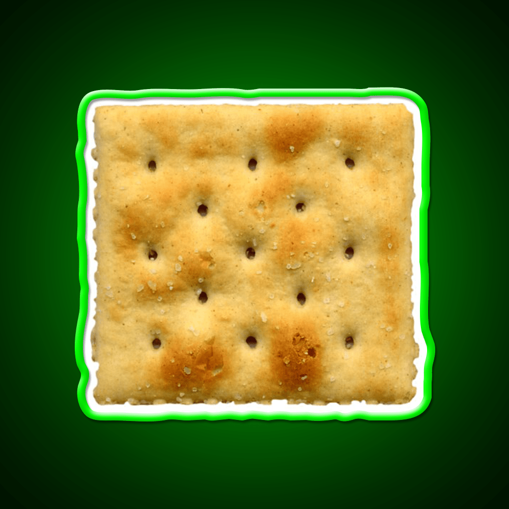 White Saltine Soda Cracker Snack Food Led Neon Sign Rgb Color - Shineneon