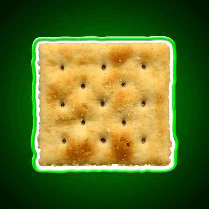 White Saltine Soda Cracker Snack Food Led Neon Sign Rgb Color - Shineneon