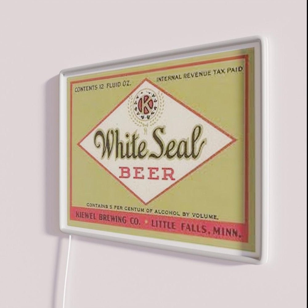 White Seal Beer Rgb Led Neon Sign - Shineneon