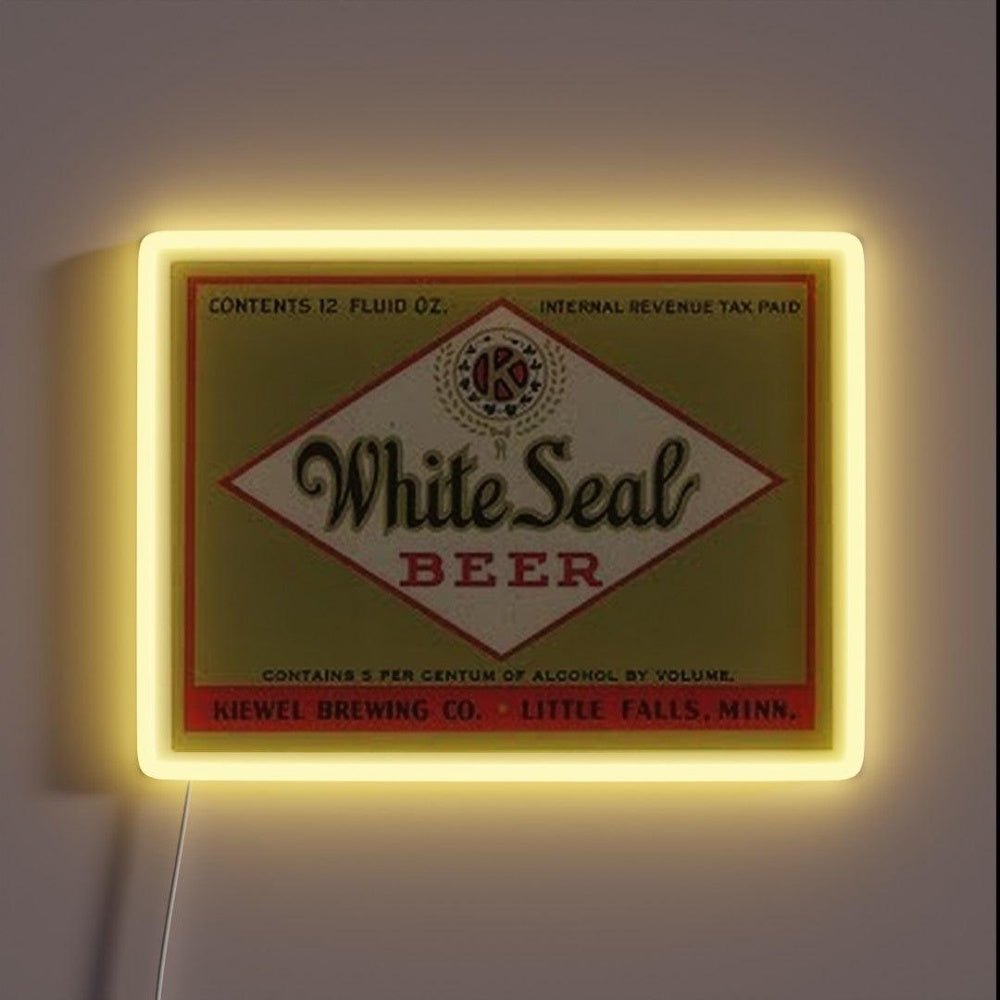 White Seal Beer Rgb Led Neon Sign - Shineneon