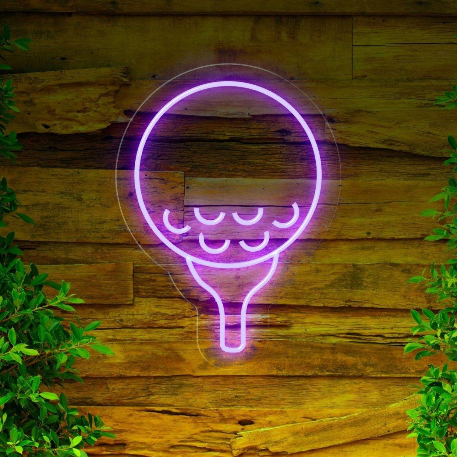 White Tennis Racket Led Neon Sign For Sports Bar Gym Wall Decor | Shineneon