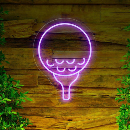 White Tennis Racket Led Neon Sign For Sports Bar Gym Wall Decor | Shineneon