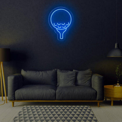 White Tennis Racket Led Neon Sign For Sports Bar Gym Wall Decor | Shineneon