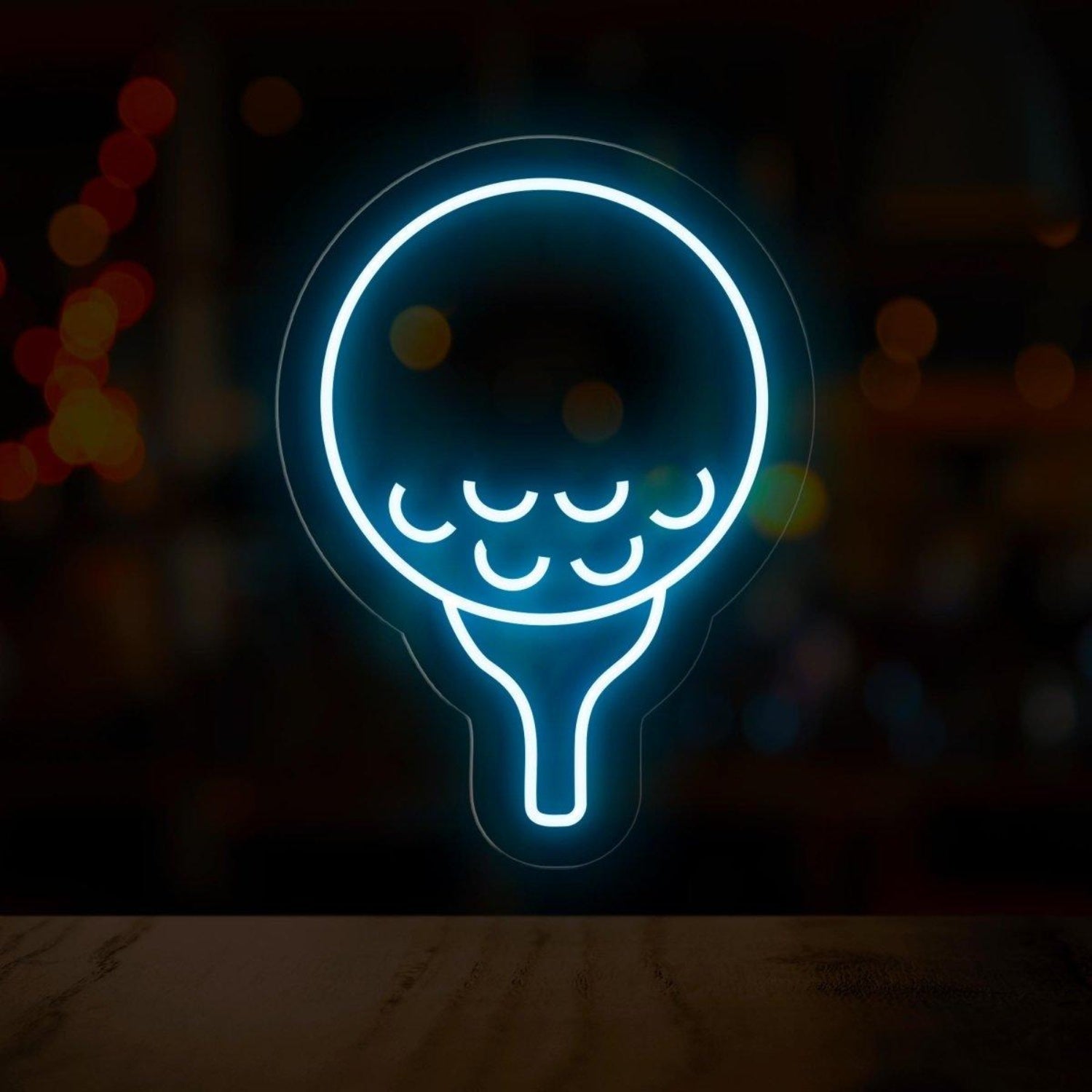 White Tennis Racket Led Neon Sign For Sports Bar Gym Wall Decor | Shineneon