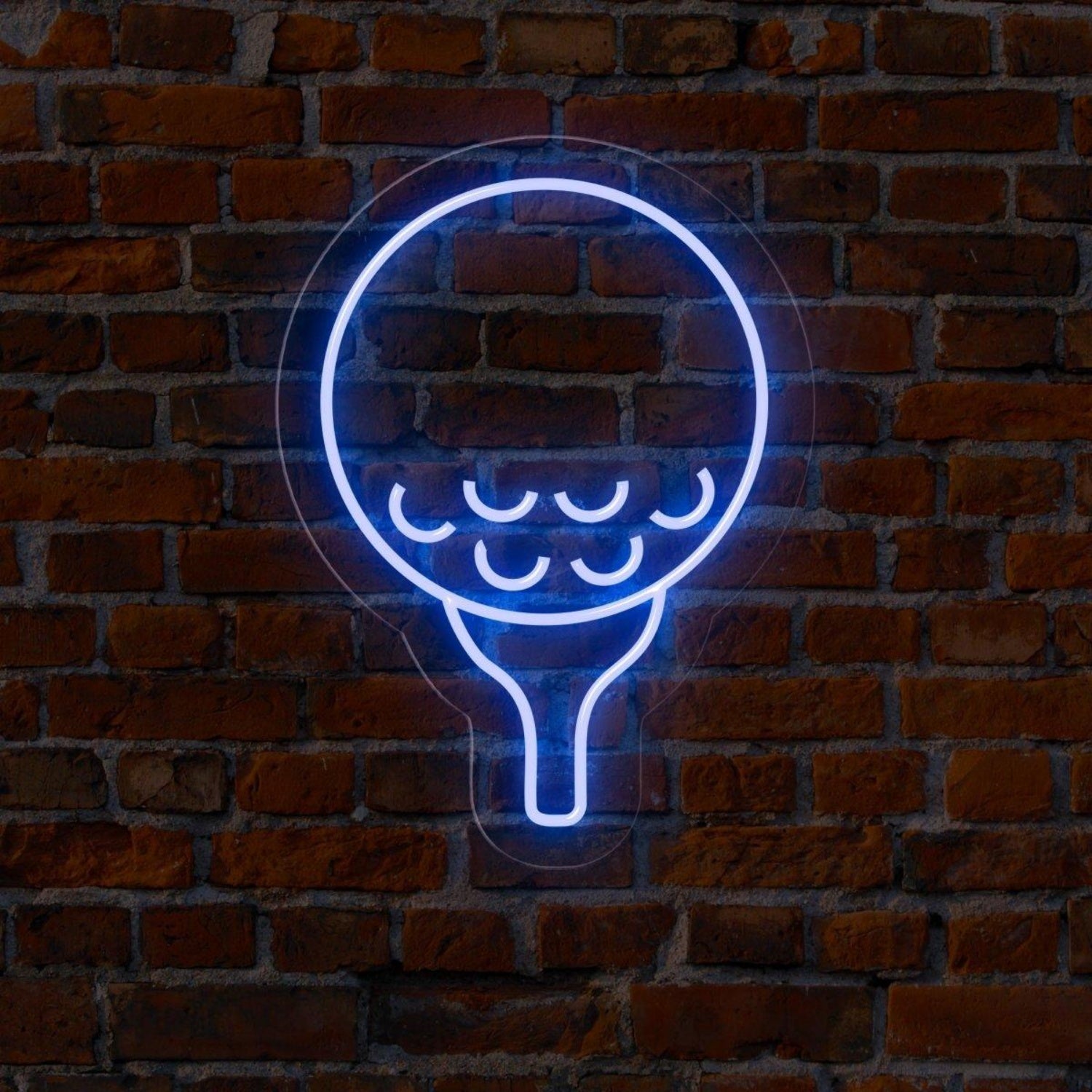 White Tennis Racket Led Neon Sign For Sports Bar Gym Wall Decor | Shineneon