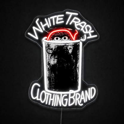 WHITE TRASH Custom LED Neon Sign - Shineneon