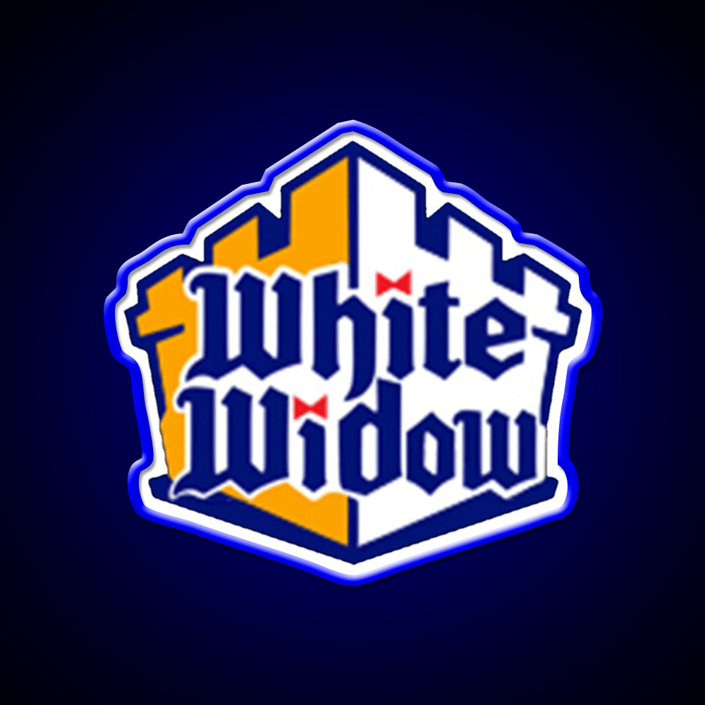White Widow Hemp Inspired Green Leaf Led Neon Sign Rgb Color - Shineneon