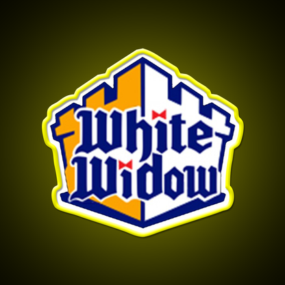 White Widow Hemp Inspired Green Leaf Led Neon Sign Rgb Color