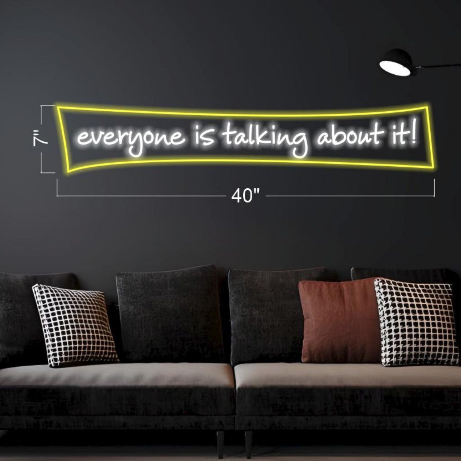 White-Yellow Everyone Is Talking About It Led Neon Sign For Home And Cafe Decor | Shineneon