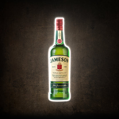 Jameson Whiskey USB LED Neon Sign Bar Decor Man Cave Home Wall Art