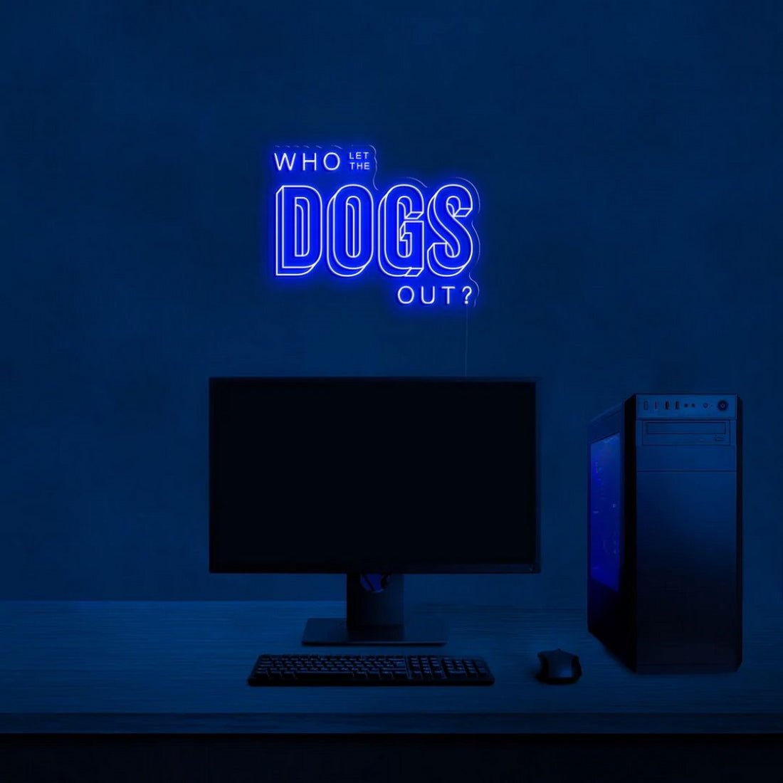 Who Let The Dogs Out Led Sign Business Neon Sign - Shineneon