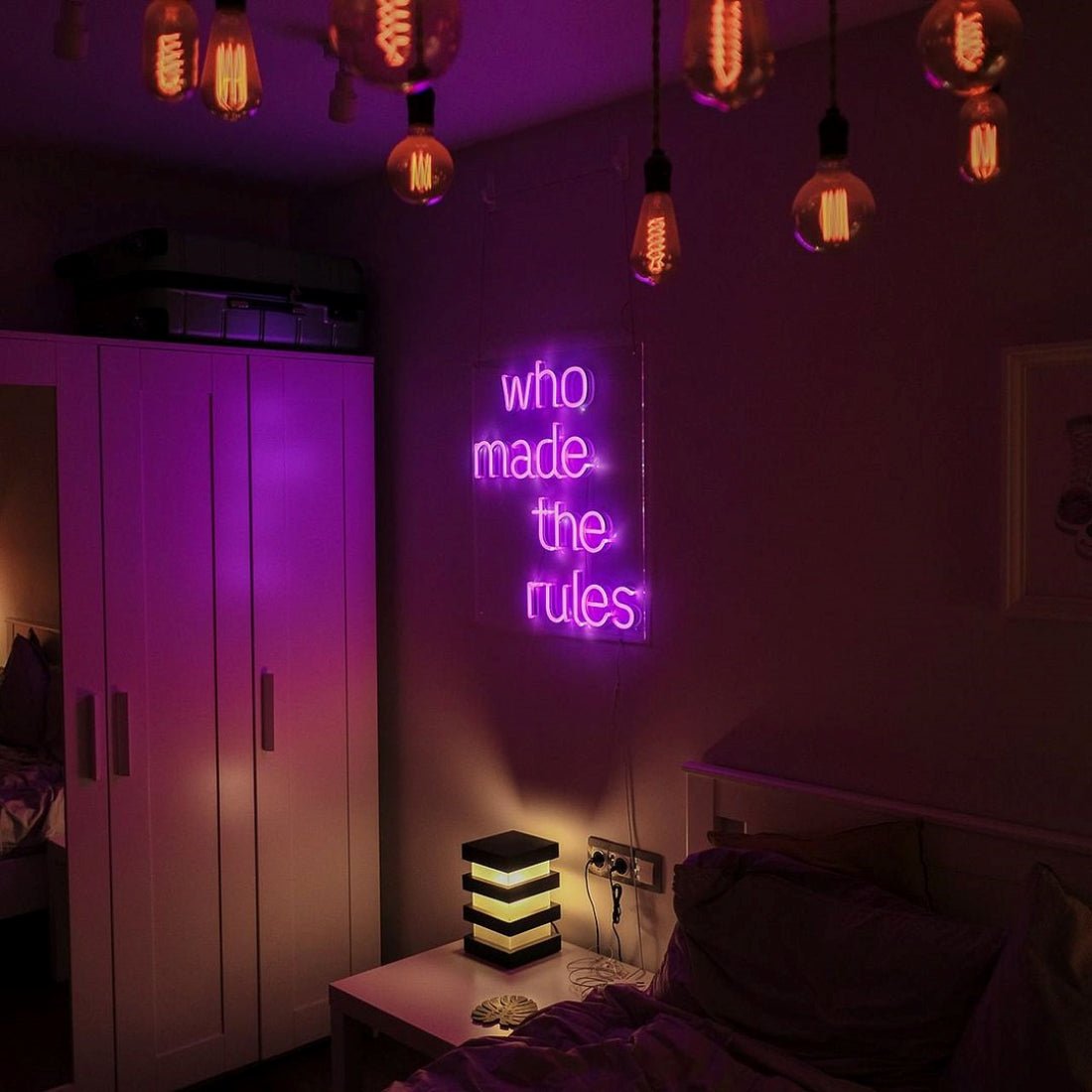 Who Made The Rules Led Sign Business Neon Sign - Shineneon