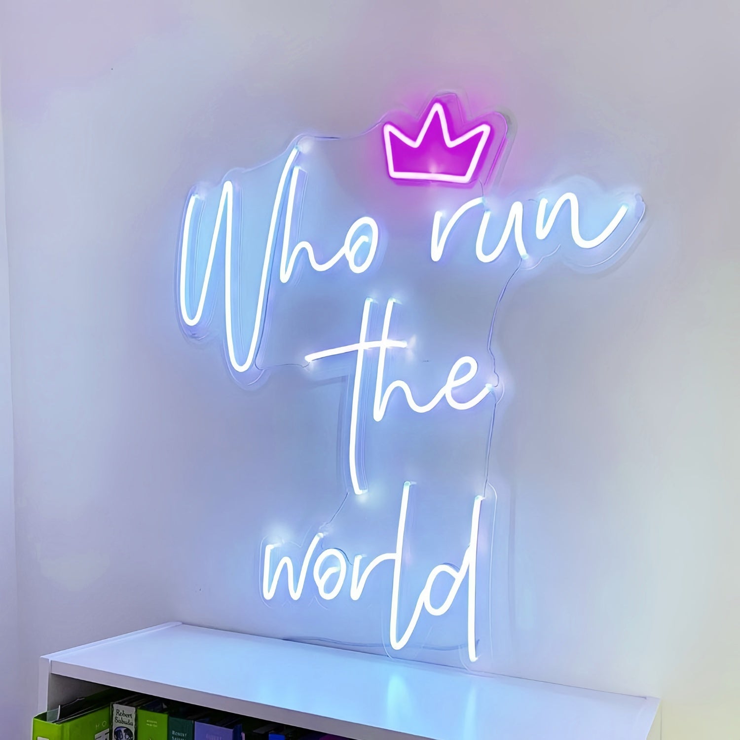 Who Run The World Led Neon Sign Empowerment Shines Bright In Neon | Shineneon