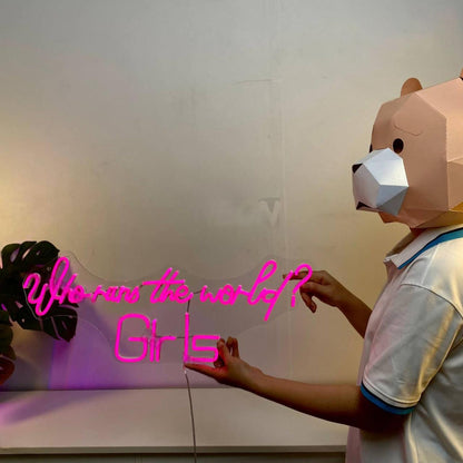 Who Runs The World Girls Led Neon Sign Nail Salon Led Neon Sign | Shineneon