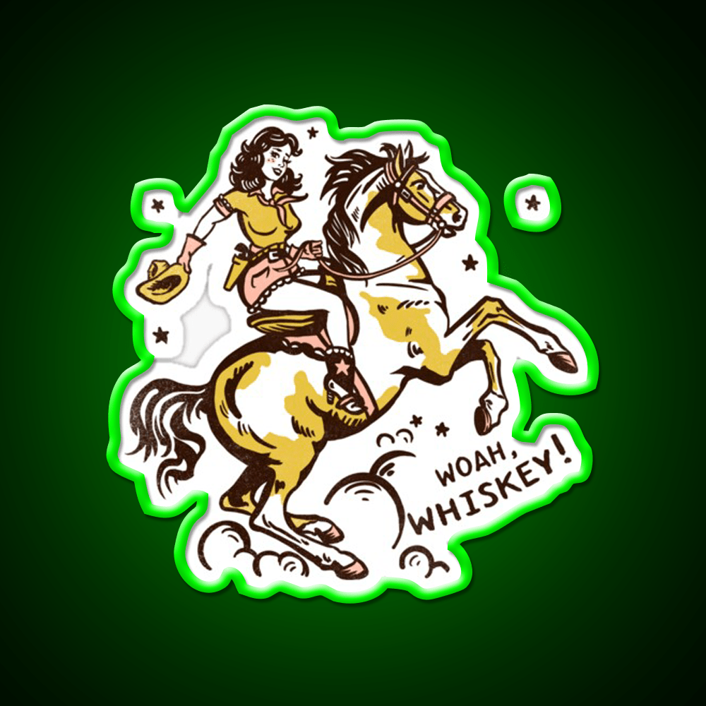 Whoa Whiskey Drink Bar Led Neon Sign Rgb Color - Shineneon