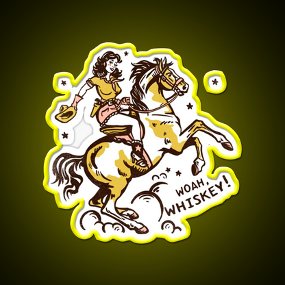 Whoa Whiskey Drink Bar Led Neon Sign Rgb Color