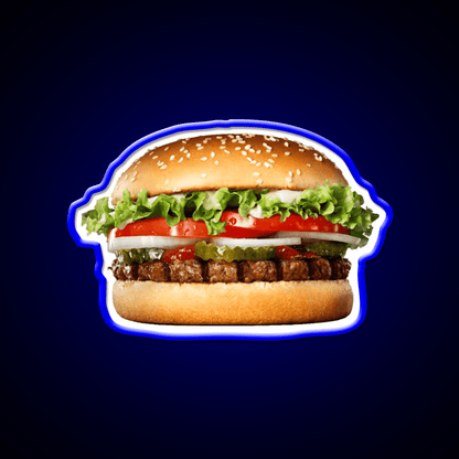 Whopper Fast Food Led Neon Sign For Burger Place Rgb Color - Shineneon