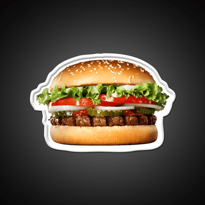 Whopper Fast Food Led Neon Sign For Burger Place Rgb Color - Shineneon