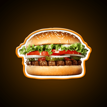 Whopper Fast Food Led Neon Sign For Burger Place Rgb Color - Shineneon