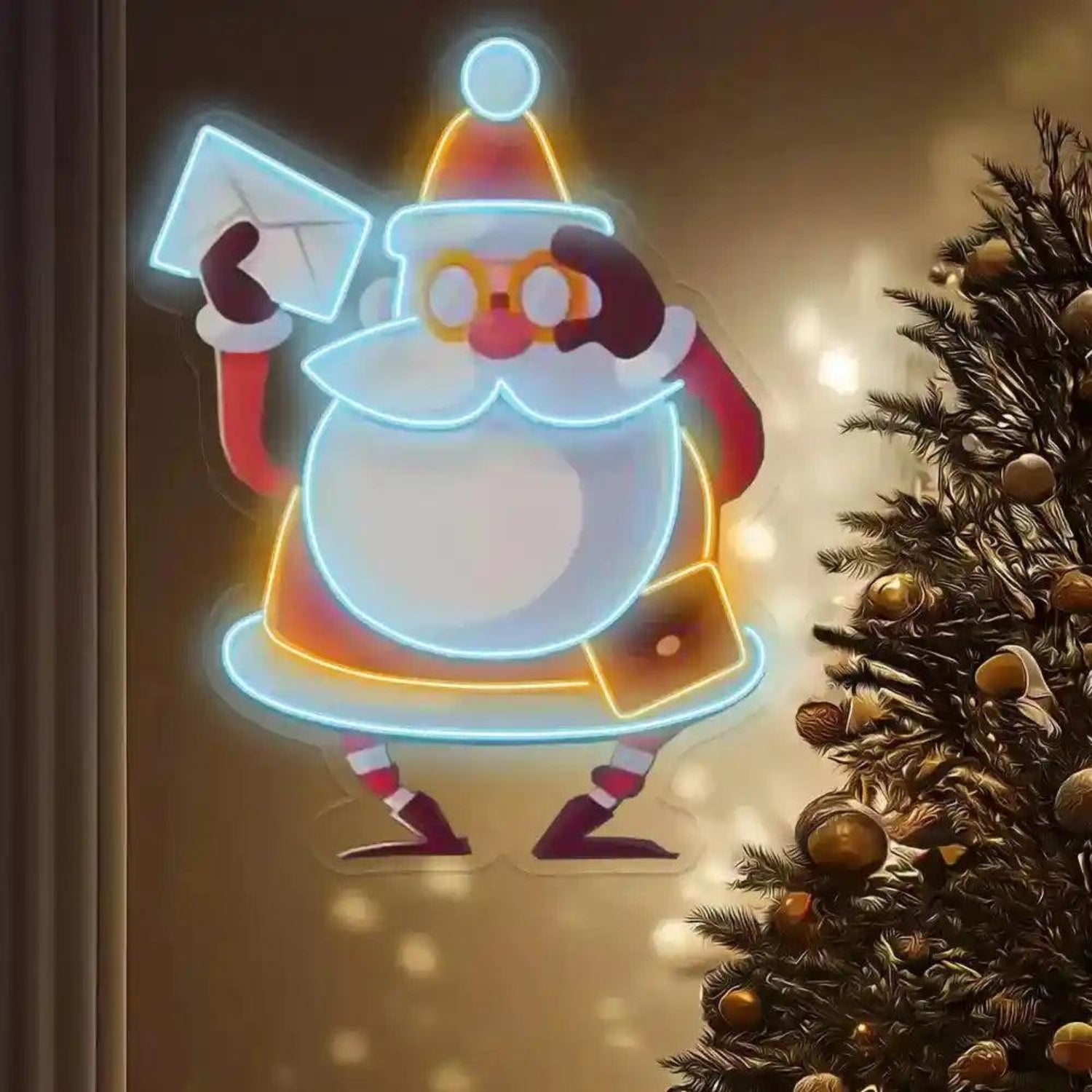 Whos Next Santa Cartoon Led Neon Sign Christmas Home Decor | Shineneon
