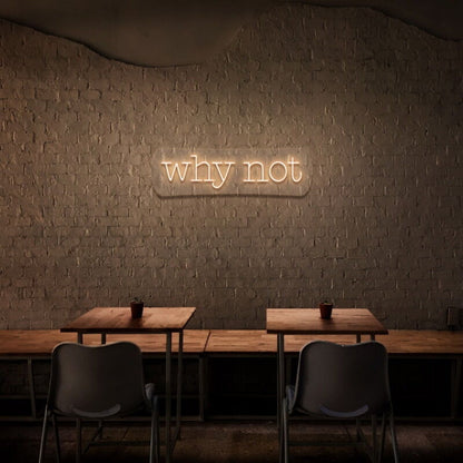 Why Not Led Neon Sign - Shineneon