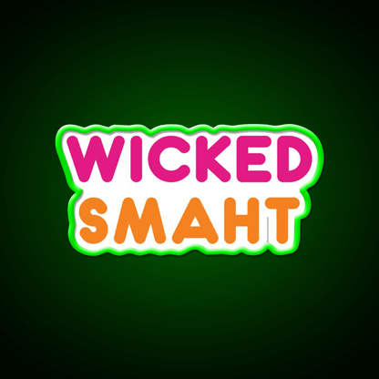 Wicked Smaht Dunkin Donuts Fast Food Led Neon Sign For Burger Place Rgb Color - Shineneon