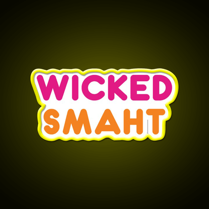Wicked Smaht Dunkin Donuts Fast Food Led Neon Sign For Burger Place Rgb Color - Shineneon