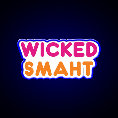 Wicked Smaht Dunkin Donuts Fast Food Led Neon Sign For Burger Place Rgb Color - Shineneon