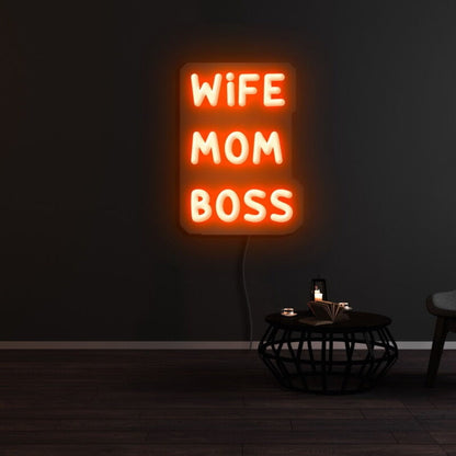 Wife Mom Boss Led Neon Sign - Shineneon