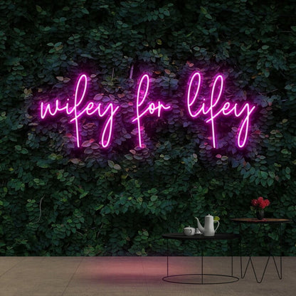 Wifey For Lifey Neon Sign For Romantic And Loving Decor | Shineneon