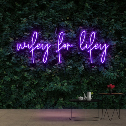 Wifey For Lifey Neon Sign For Romantic And Loving Decor | Shineneon