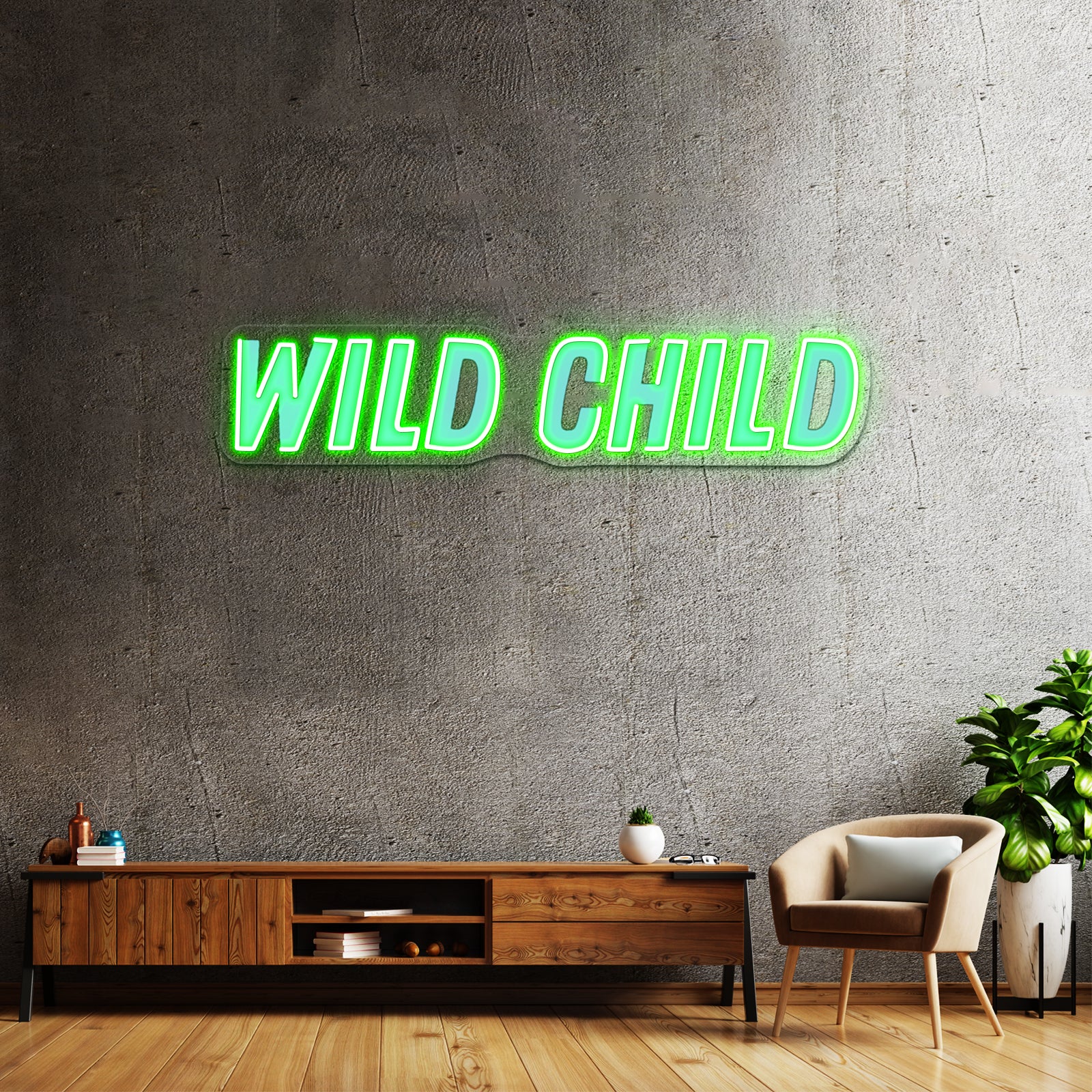 Wild Child Artwork Neon Signs Custom | Shineneon