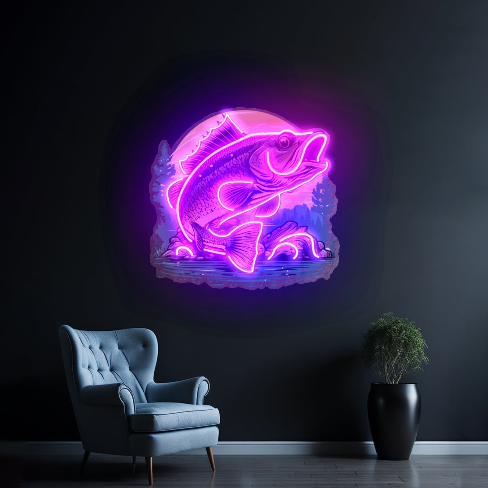 Wild Fish Led Neon Sign Light Custom Led Signs - Shineneon