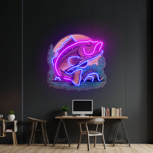 Wild Fish Led Neon Sign Light Custom Led Signs