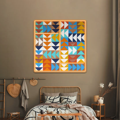 Wild Geese In Bluesyellowswood Wall Artwork Neon Signs | Shineneon