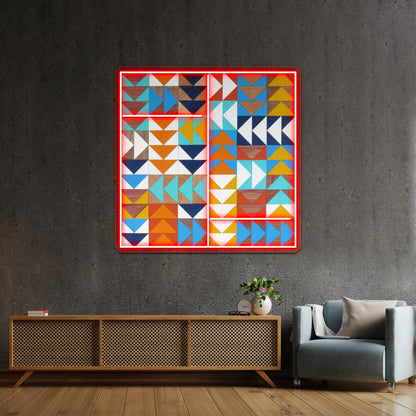 Wild Geese In Bluesyellowswood Wall Artwork Neon Signs | Shineneon