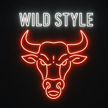 Wild Style Bull Head LED Neon Sign - Shineneon