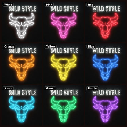 Wild Style Bull Head LED Neon Sign - Shineneon
