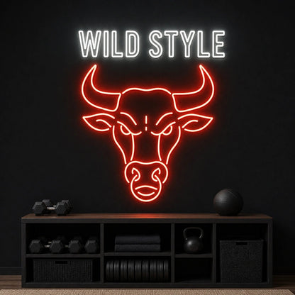 Wild Style Bull Head LED Neon Sign - Shineneon