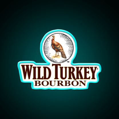 Wild Turkey Bourbon Whiskey Drink Bar Led Neon Sign Wall Art Rgb Color - Shineneon